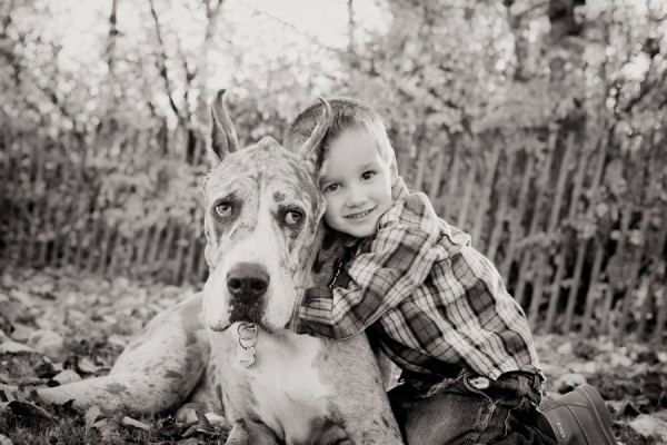 Paw Prints | Pet Portraits by Charlene  | Daily Dog Tag | boy and his dog