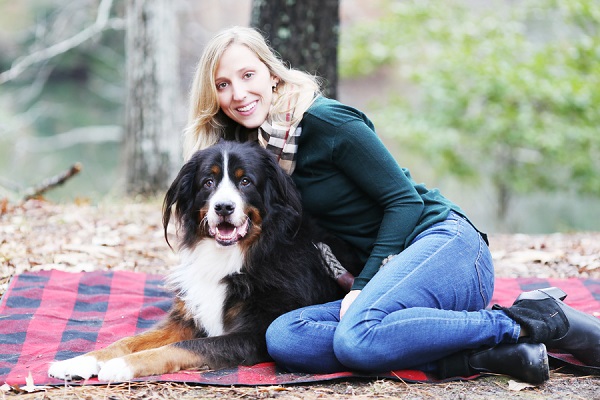© Lindsay Collette Photography  |girl-and-her-dog, on-location-dog-photography, handsome Bernese Mountain Dog
