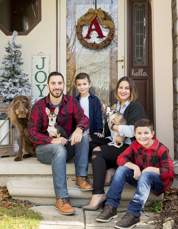 holiday photos with dogs, fostering dogs