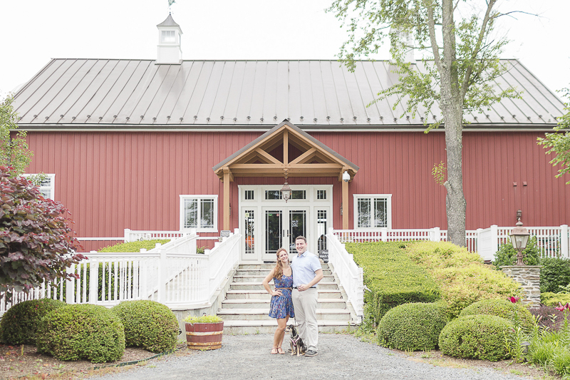 , ©Anna Grace Photography | dog friendly engagement pictures at Sunset Hills Winery