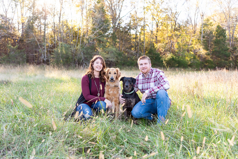 family photos with dogs, ©Tasha Barbour Photography | Denton, NC