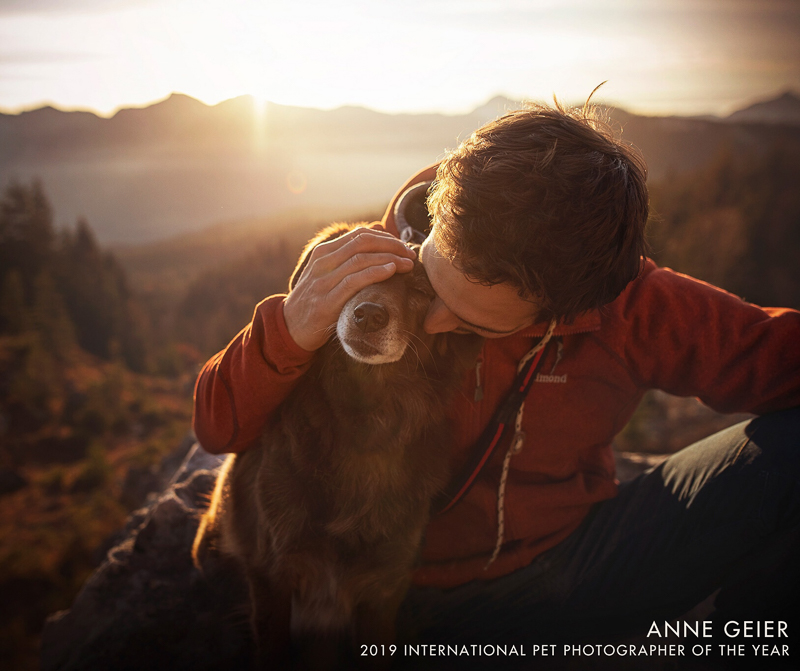 lifestyle dog photography, man and dog | Anne Geier 2019 International Pet Photographer of the Year