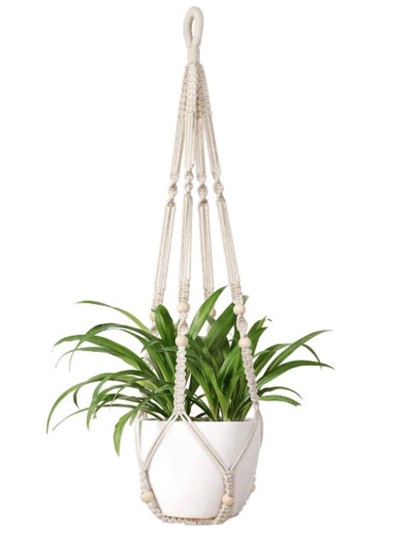 macramé plant hanger on Etsy